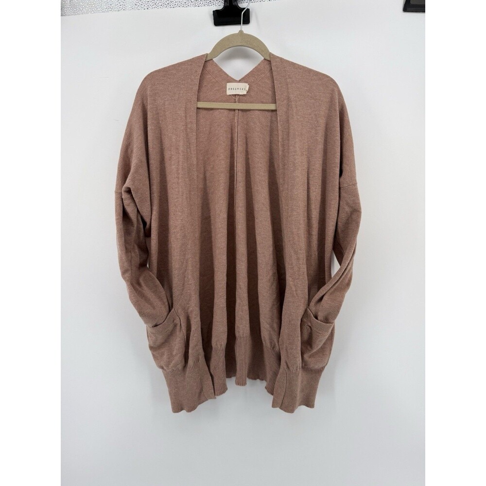 Dreamers Women's Open Front Colored Cardigan Sweater Size S/M Pockets